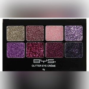 Glitter Eye Crème Palette - Gold, Pink, Purple, Black